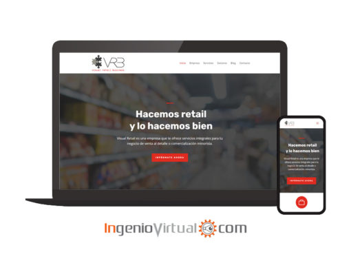 Diseño web para empresa de retail Visual Retail Business