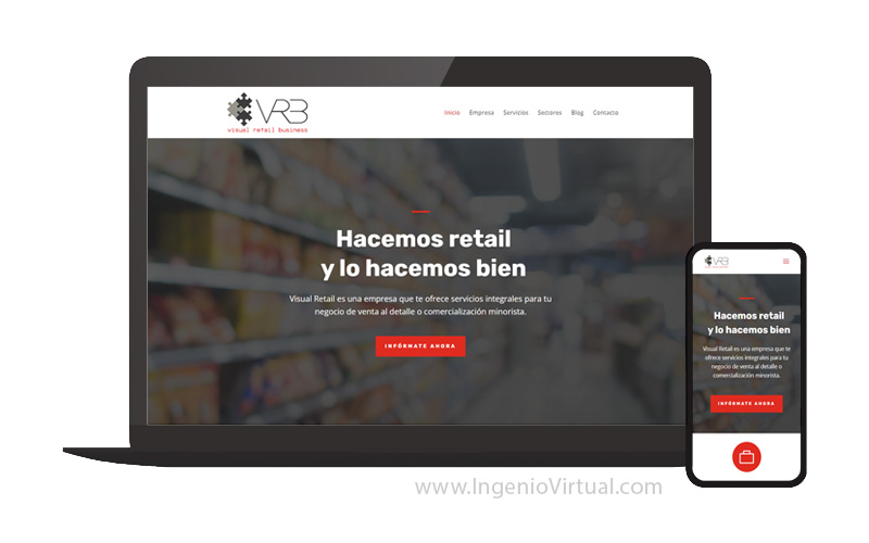 Página web para empresa de retail